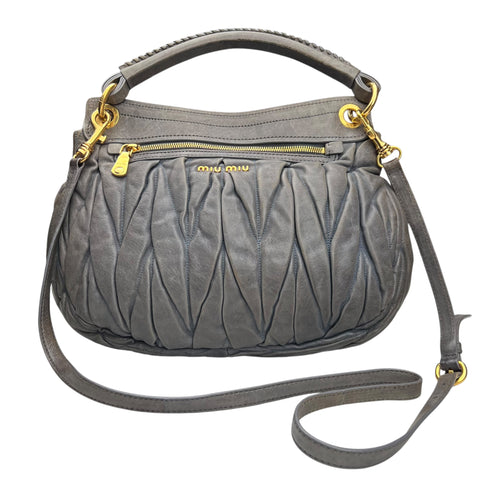 Miu Miu Sacca Con Pattina Pomice Matelasse Lady Tote Bag