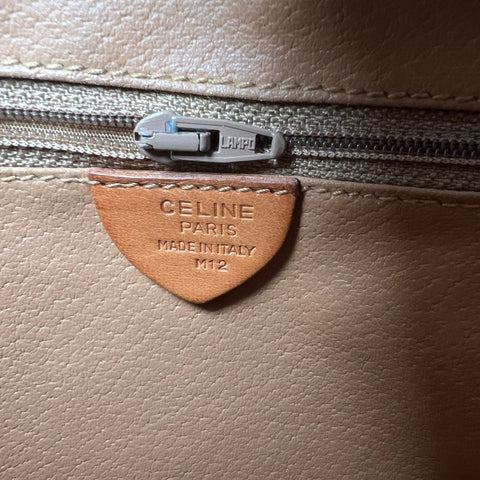 Celine Triomphe Macadam Monogram Logo GHW Vintage Flap Shoulder Sling Bag