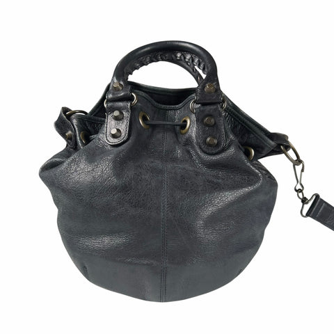 Balenciaga Pompon leather handbag