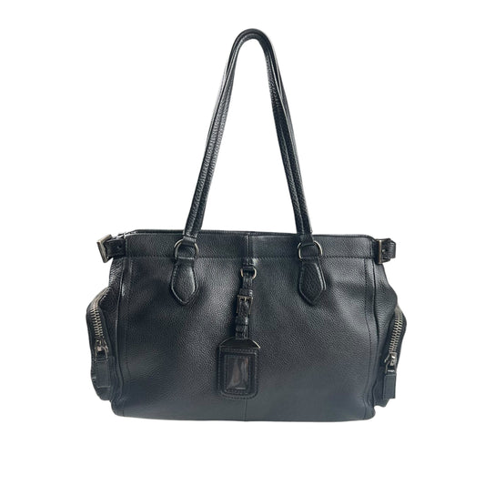 Prada  Leather Tote Bag Black