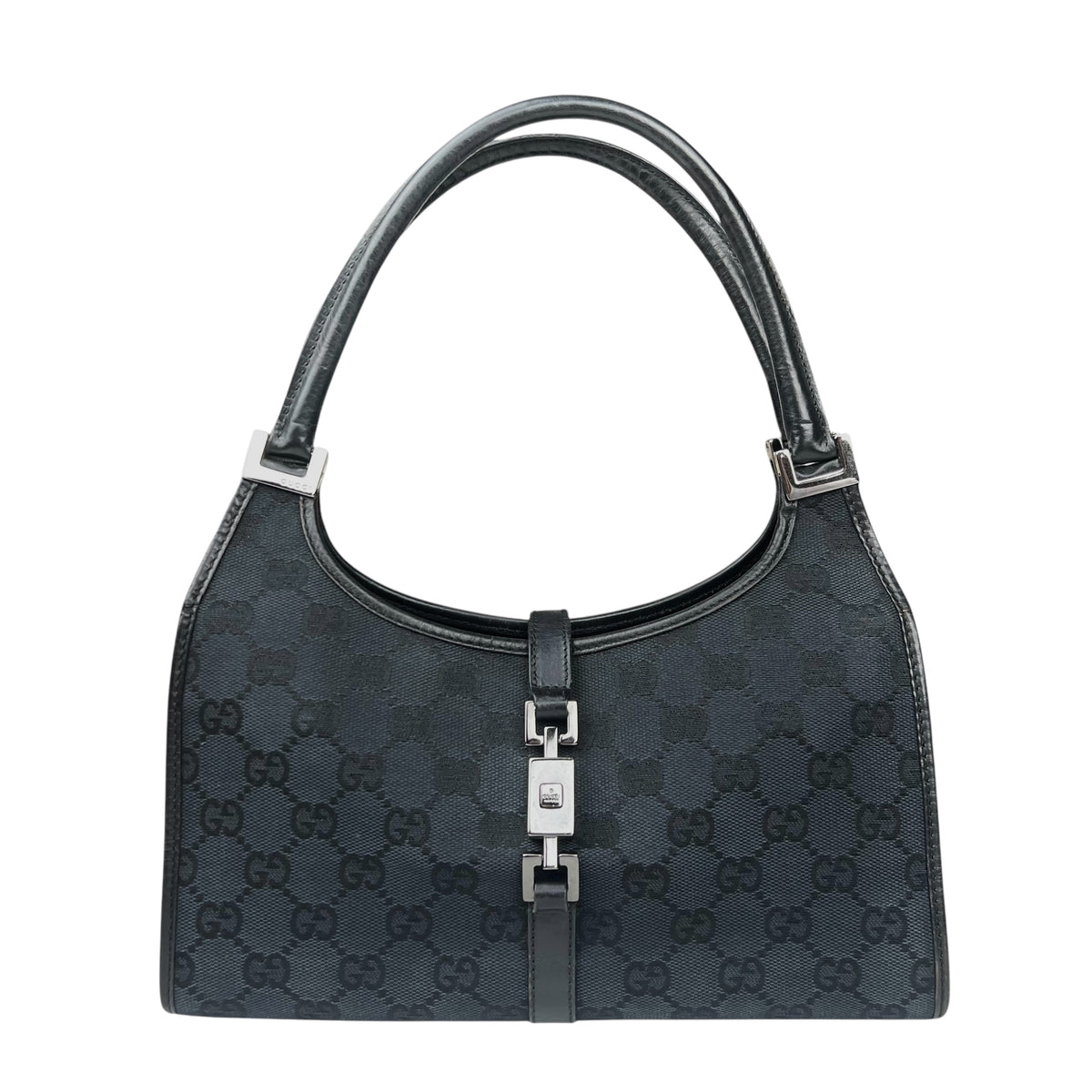 Gucci GG Canvas Jackie Shoulder Bag  Black