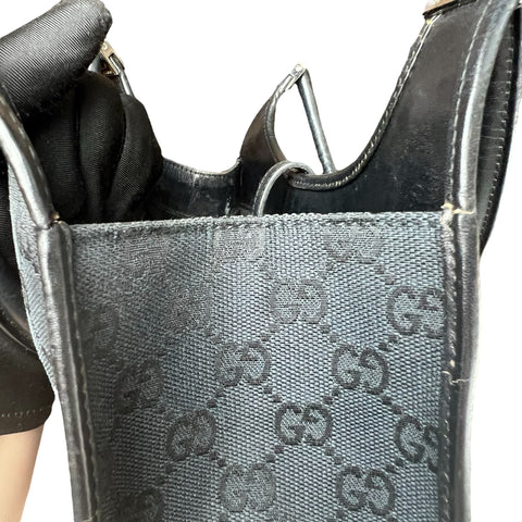 Gucci GG Canvas Jackie Shoulder Bag  Black