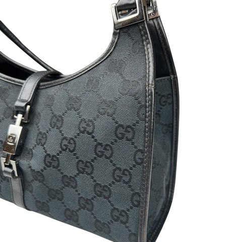 Gucci GG Canvas Jackie Shoulder Bag  Black
