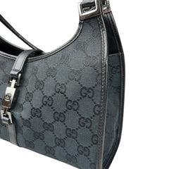 Pre-owned Gucci Jackie Vintage black cloth handbag