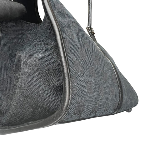 Gucci GG Canvas Jackie Shoulder Bag  Black