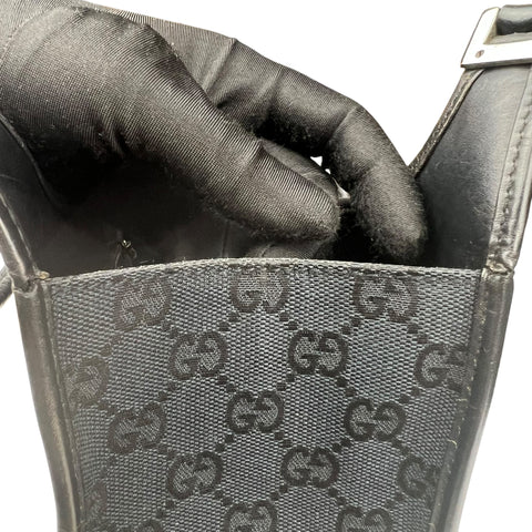 Gucci GG Canvas Jackie Shoulder Bag  Black