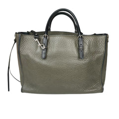 balenciaga-olive-green-leather-mini-papier-a6-zip-around-tote-back