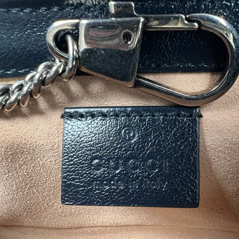 Gucci Multicolor Diagonal Quilted GG Canvas Marmont Small Shoulder Bag