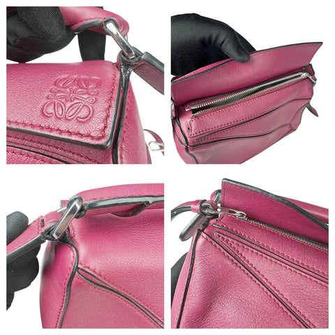 Loewe Preloved Puzzle Small Messenger Bag in Pink
