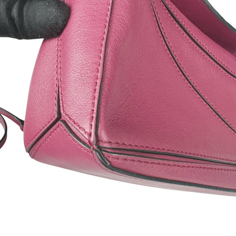Loewe Preloved Puzzle Small Messenger Bag in Pink