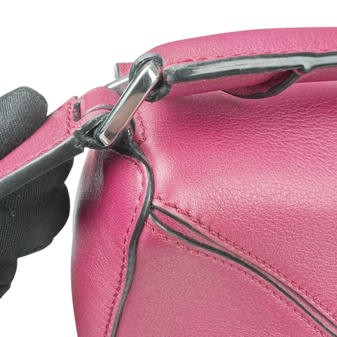 Loewe Preloved Puzzle Small Messenger Bag in Pink
