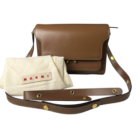 MARNI East/West Soft Trunk leather shoulder bag