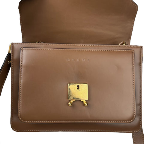 MARNI East/West Soft Trunk leather shoulder bag