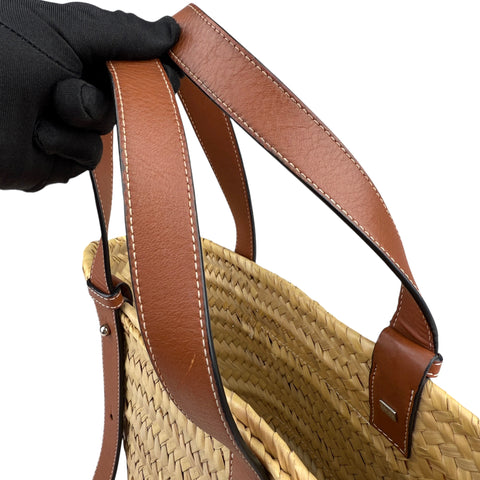 LOEWE Small Tote Basket Bag Brown Beige