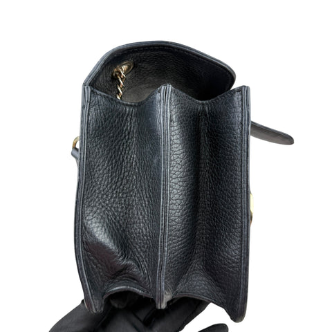 Gucci Handbag Bamboo Taurillon Leather Black Tote Bag Tophandlebag