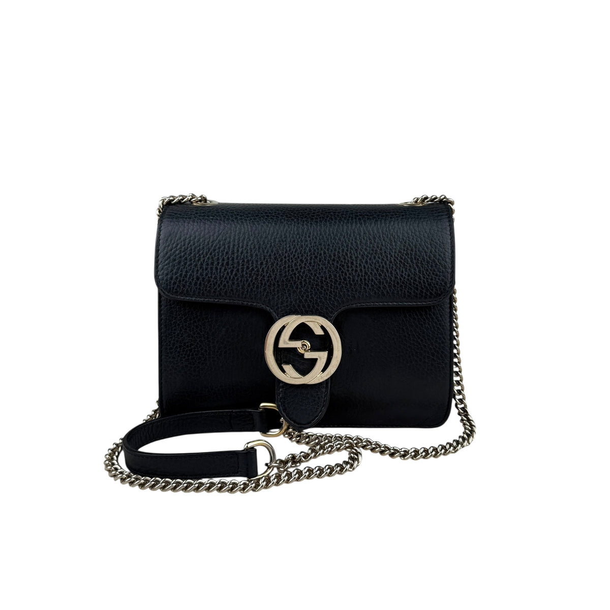 Gucci Handbag Bamboo Taurillon Leather Black Tote Bag Tophandlebag