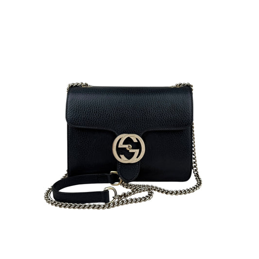 Gucci Handbag Bamboo Taurillon Leather Black Tote Bag Tophandlebag