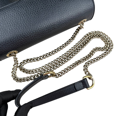 Gucci Handbag Bamboo Taurillon Leather Black Tote Bag Tophandlebag