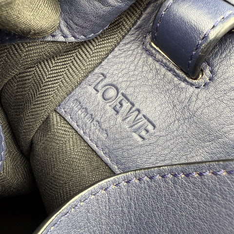 Loewe Hammock Medium in Blue Leather