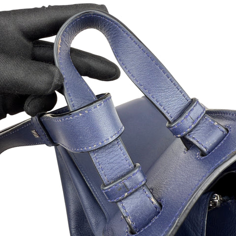 Loewe Hammock Medium in Blue Leather