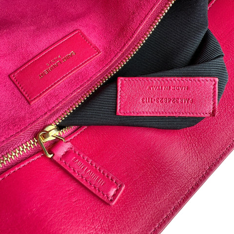 Saint Laurent Sac de Jour in Pink Calfskin Leather