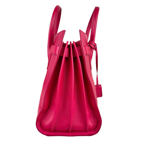 Saint Laurent Sac de Jour in Pink Calfskin Leather