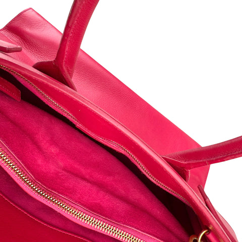 Saint Laurent Sac de Jour in Pink Calfskin Leather