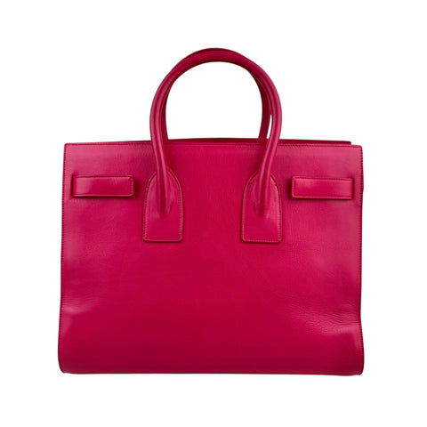Saint Laurent Sac de Jour in Pink Calfskin Leather