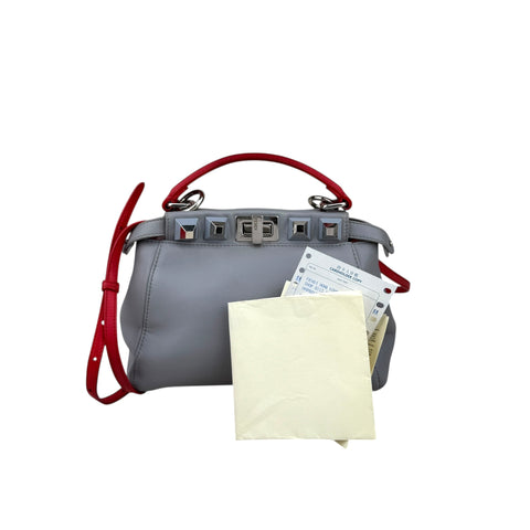 Fendi Leather Peekaboo Mini crossbody bag