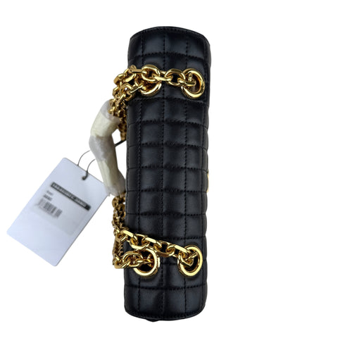 CELINE C Small Quilted Chain Shoulder Bag Near Mint