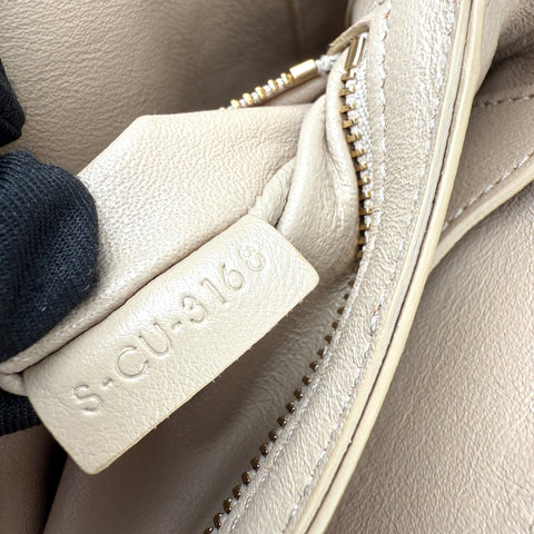 Celine Beige Quilted Leather Medium C Bag