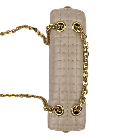 Celine Beige Quilted Leather Medium C Bag