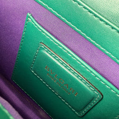 Pre-owned bvlgari-green-serpenti-forever-shoulder-bag-front
