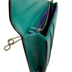 Pre-owned bvlgari-green-serpenti-forever-shoulder-bag-front
