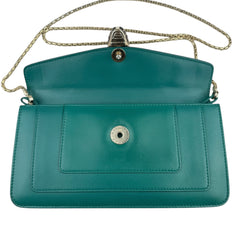 Pre-owned bvlgari-green-serpenti-forever-shoulder-bag-front