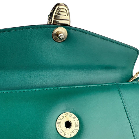 Bvlgari Green Serpenti Forever Shoulder Bag