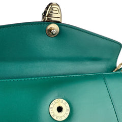 Pre-owned bvlgari-green-serpenti-forever-shoulder-bag-front