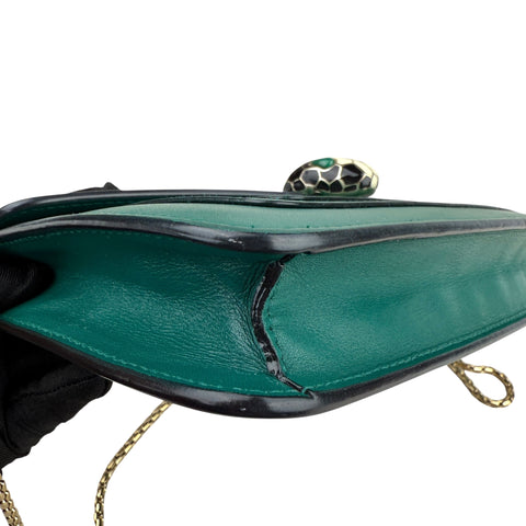 Bvlgari Green Serpenti Forever Shoulder Bag