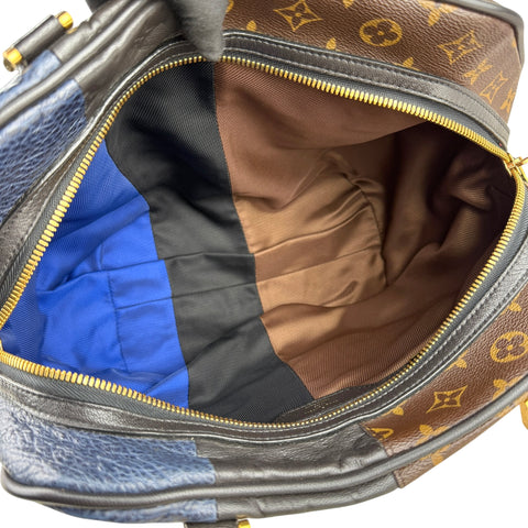 Louis Vuitton Limited Edition Marine Monogram Blocks Zipped Tote Bag