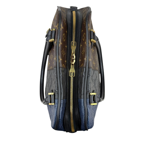 Louis Vuitton Limited Edition Marine Monogram Blocks Zipped Tote Bag