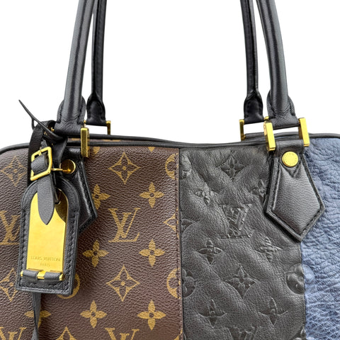 Louis Vuitton Limited Edition Marine Monogram Blocks Zipped Tote Bag