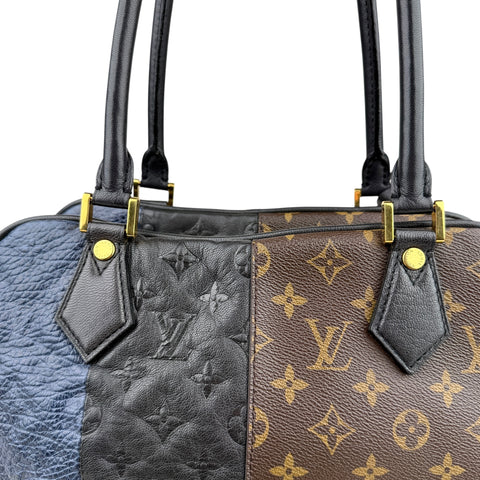 Louis Vuitton Limited Edition Marine Monogram Blocks Zipped Tote Bag