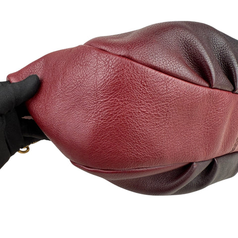 Fendi Selleria Leather Chain Hobo Shoulder Bag Tote