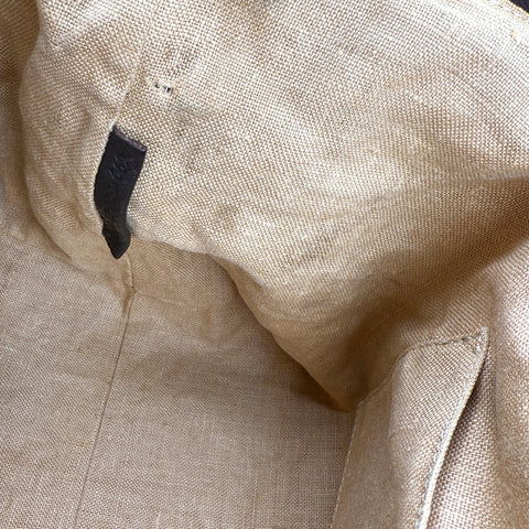 Fendi Zucca Canvas Hand Bag Brown Black