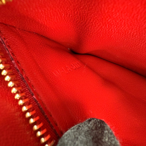 Celine Red Leather Small Box Bag
