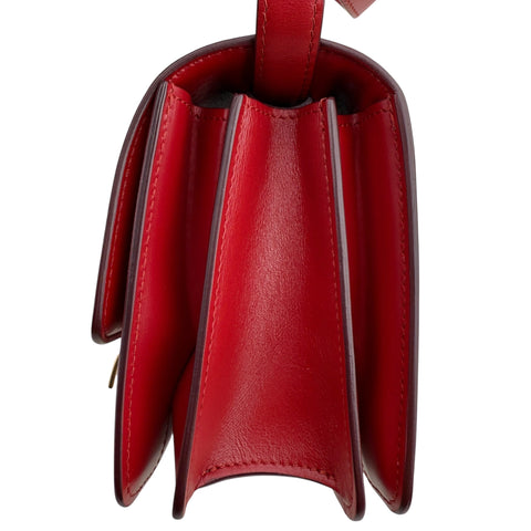 Celine Red Leather Small Box Bag