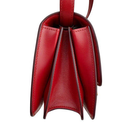 Celine Red Leather Small Box Bag