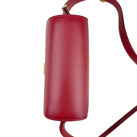 Celine Red Leather Small Box Bag