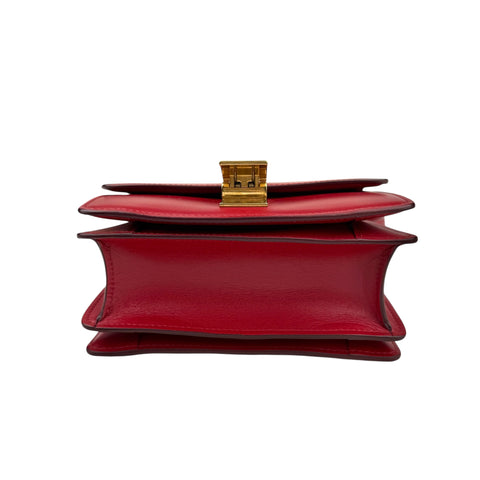 Celine Red Leather Small Box Bag