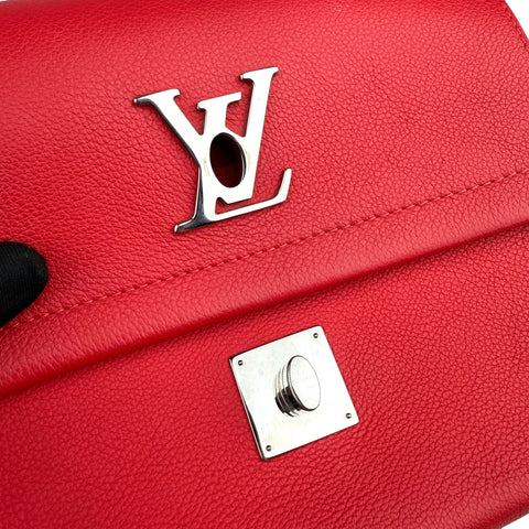 Louis Vuitton Lockme II Top Handle Rubis Calfskin
